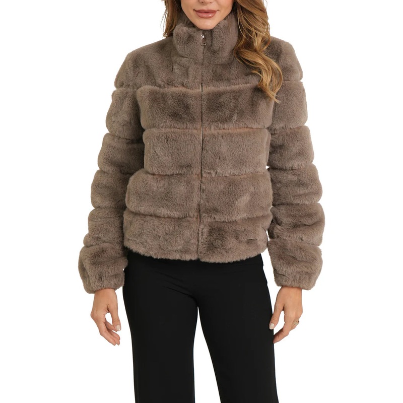 Love Token Alex Faux Fur Jacket in Mink