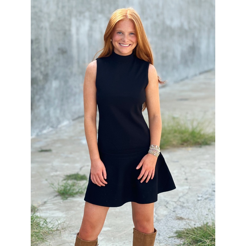Steve Madden Breslin Sweater Dress in Black