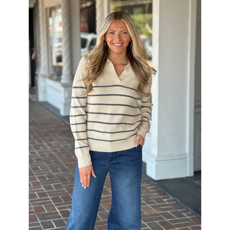 Blue Sweater Top|S|M|L