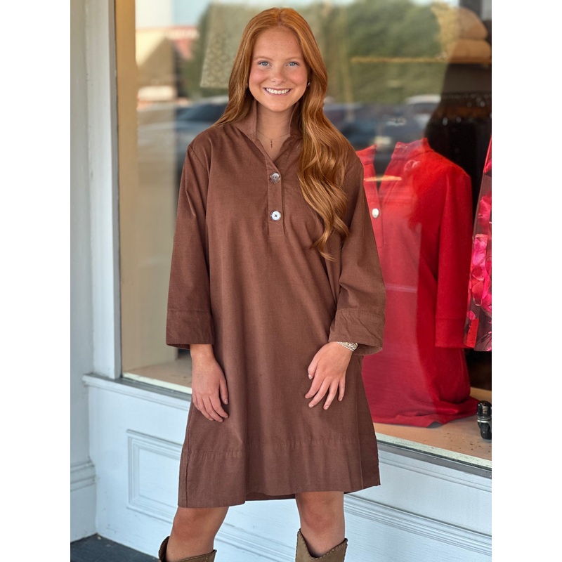 Holly Shae Arden Dress in Chocolate