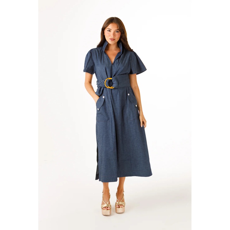 Holly Shae Gretchen Dress in Denim