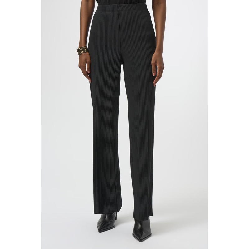 Joseph Ribkoff Relaxed Pleated Trousers in Black