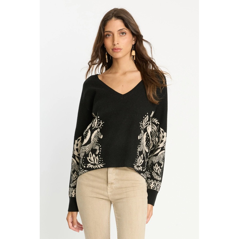 Krista Sweater in Zebra Fern|S|M|L