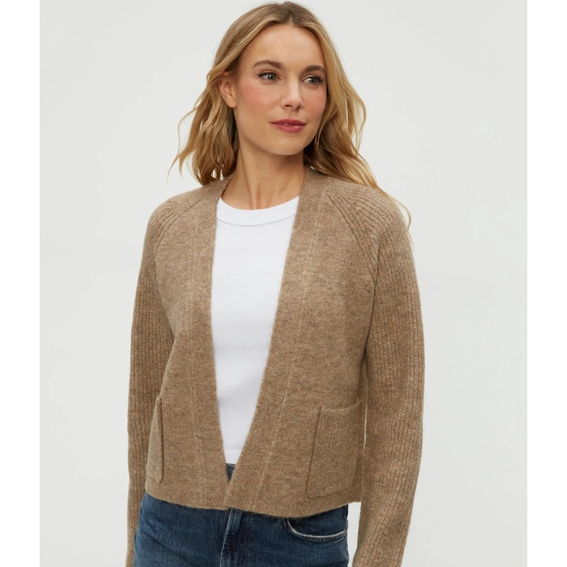 Michael Stars Drea Cardigan in Dark Oatmeal