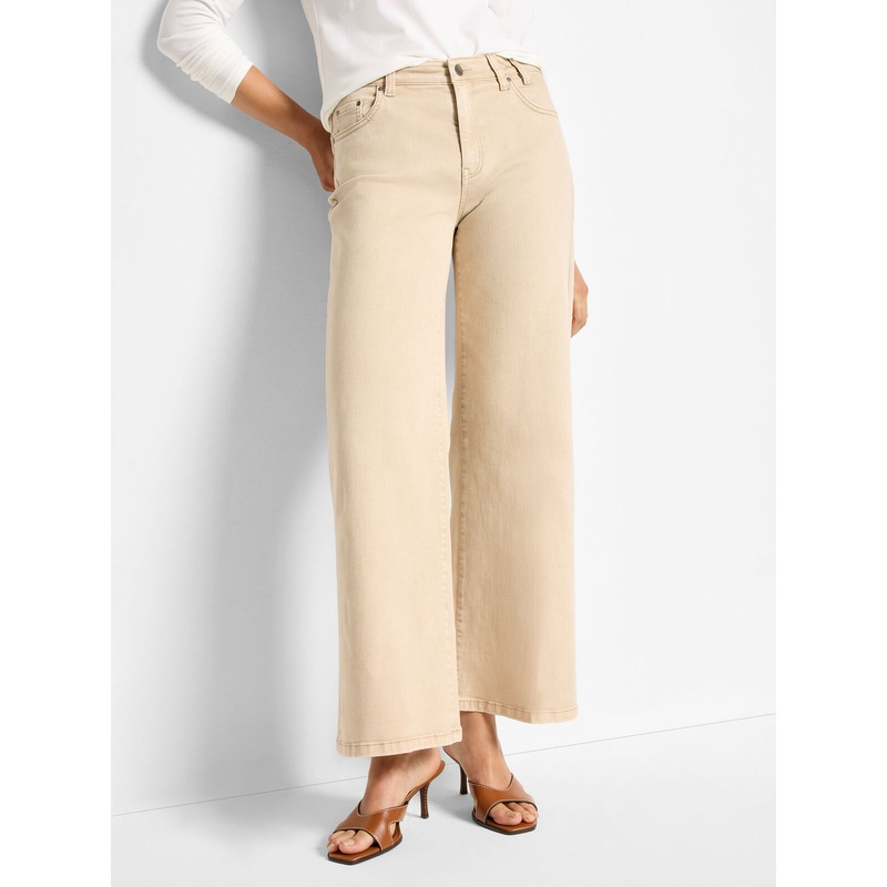 Nic + Zoe 28 Joyride Boot Flare Jeans in Latte
