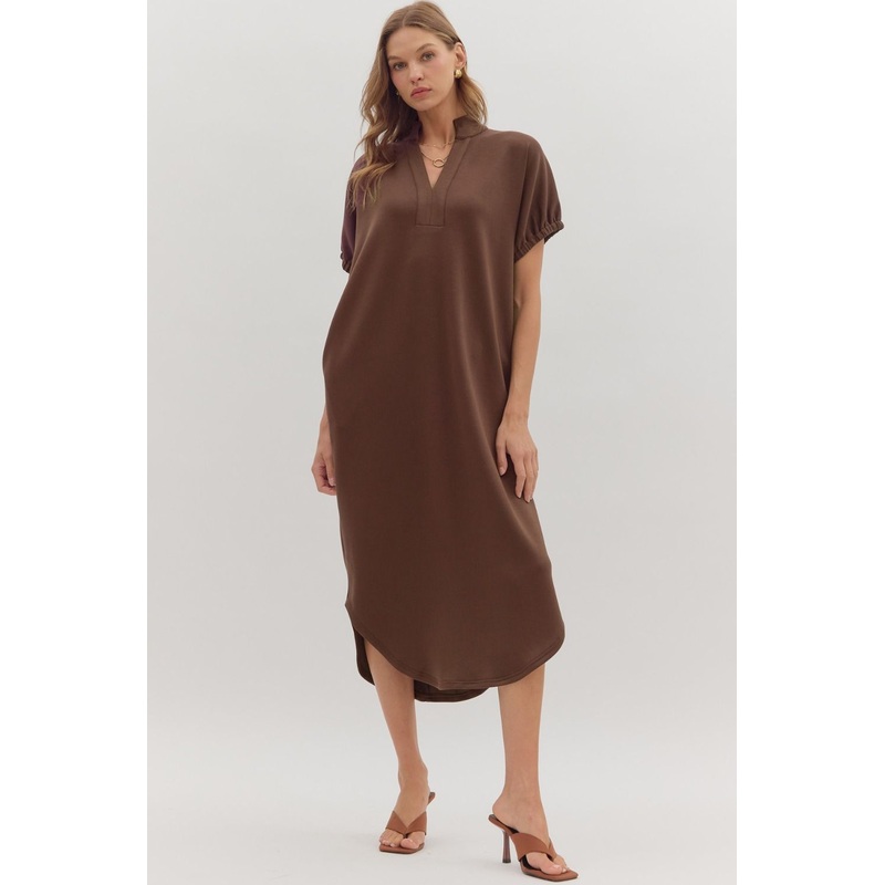 Own The Moment Brown Maxi Dress
