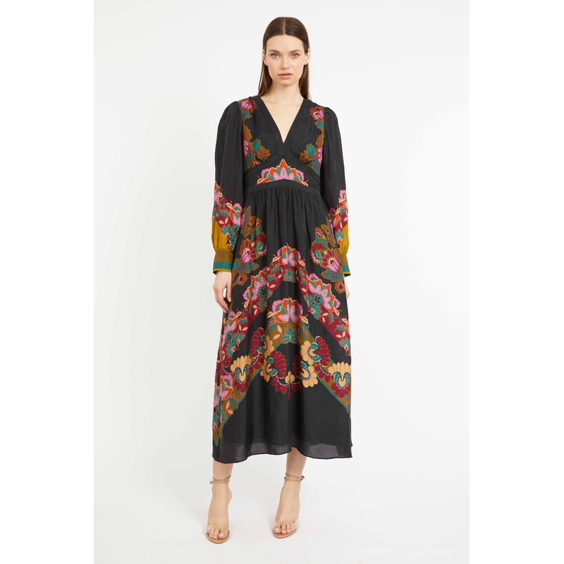 Perle Dress in Lacquer Bush Lily