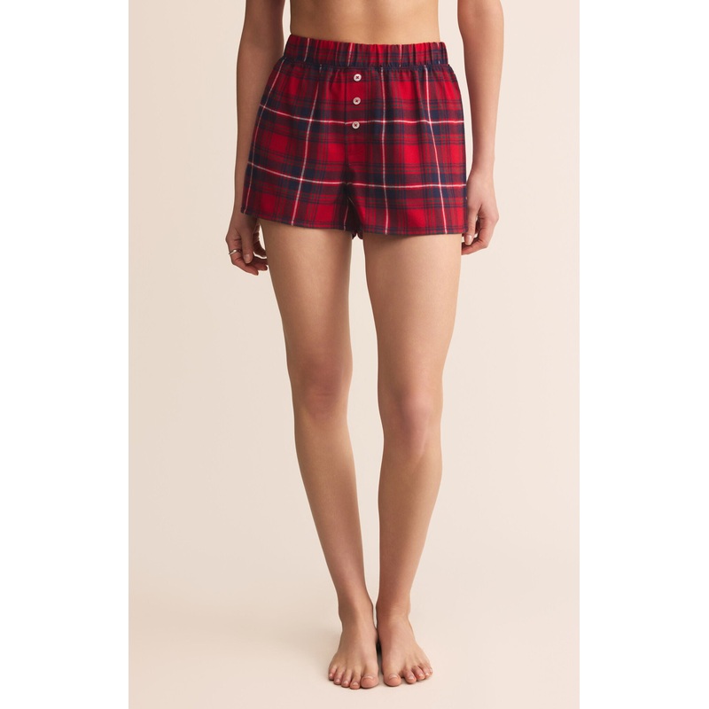 Z Supply Boyfriend Boxer in Haute Red