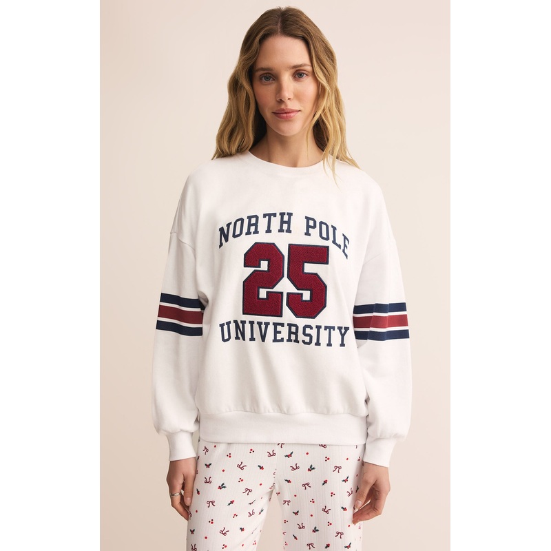 Z Supply North Pole Sweatshirt in White