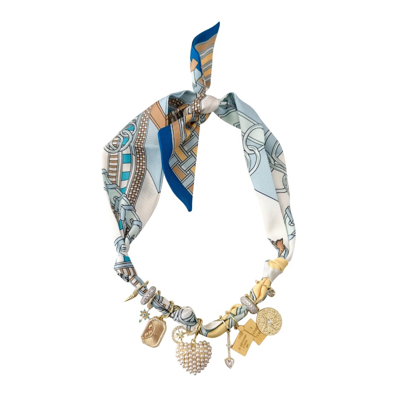 Blair Multi Charm Scarf Necklace
