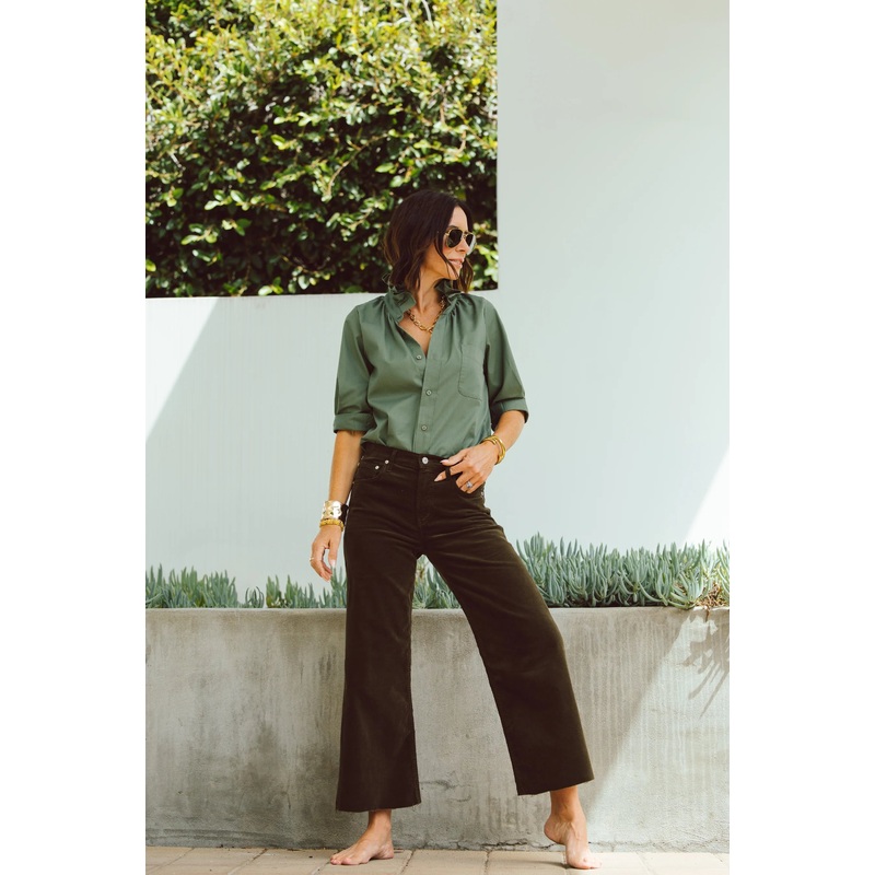 Southern Lover Top in Olive Green