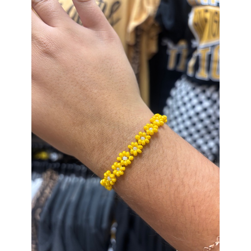 Yellow Flower Power Bracelet