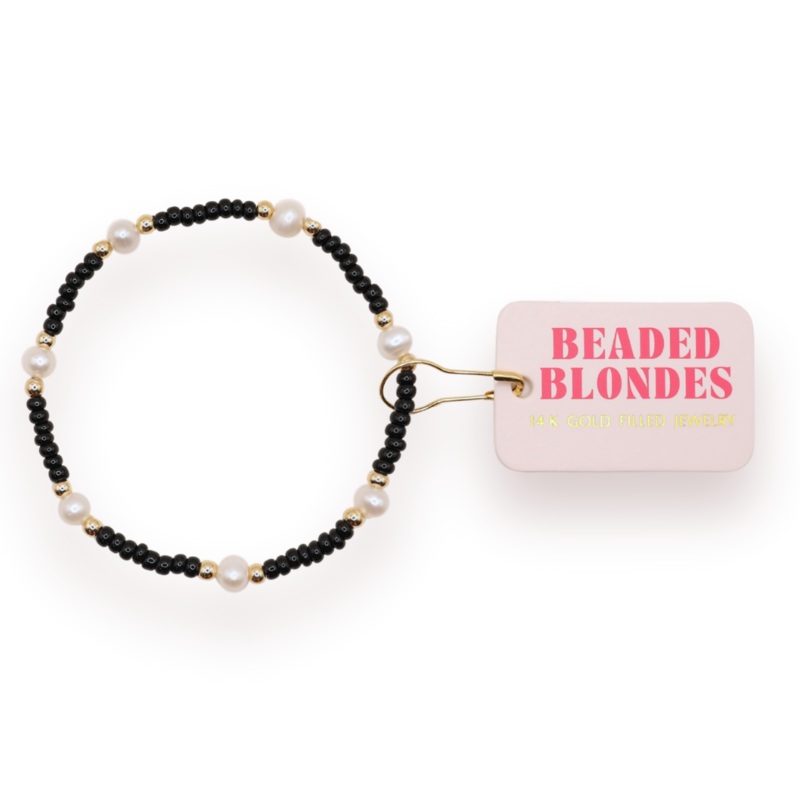 Black Pearl Bracelet: Standard 6.75 inch