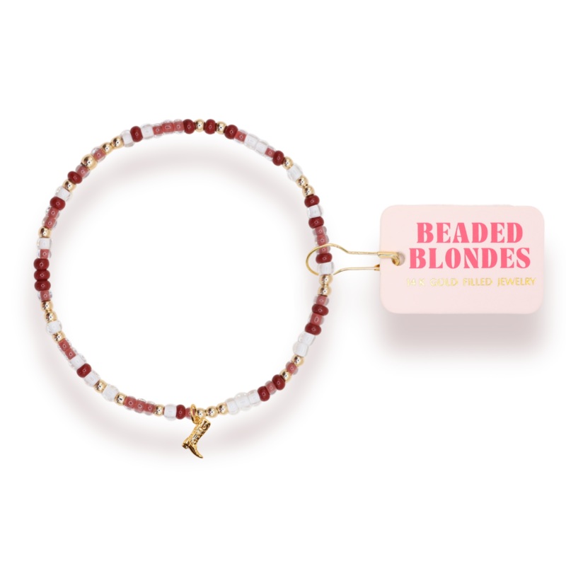 Boot Charm Sprinkle Bracelet: Standard 6.75 inch
