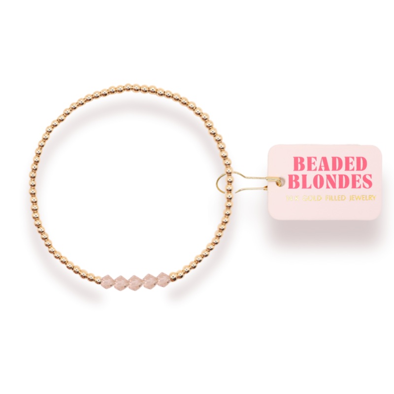 Champagne Kim Bracelet: Standard 6.75 inch