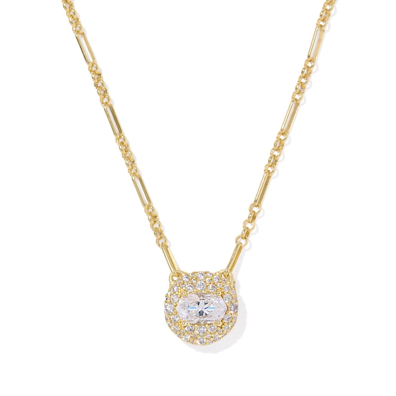 Bella Gold Short Pendant Necklace